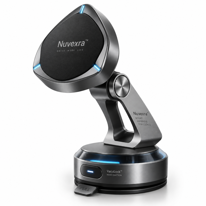 Nuvexra™ VacuLock | Magnetic Vacuum Phone Mount