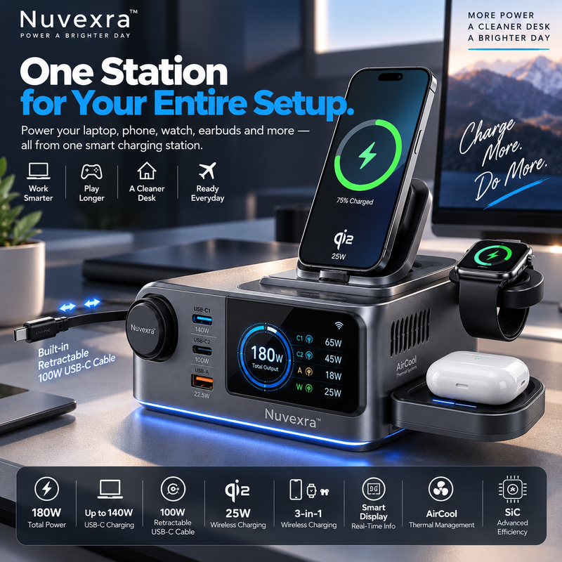 Nuvexra™ VoltSphere 180W | SIC Smart Charger