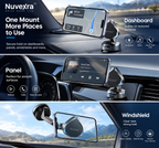 Nuvexra™ VacuLock Magnetic Vacuum Phone Mount