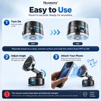 Nuvexra™ VacuLock Magnetic Vacuum Phone Mount