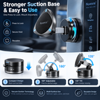 Nuvexra™ VacuLock Magnetic Vacuum Phone Mount