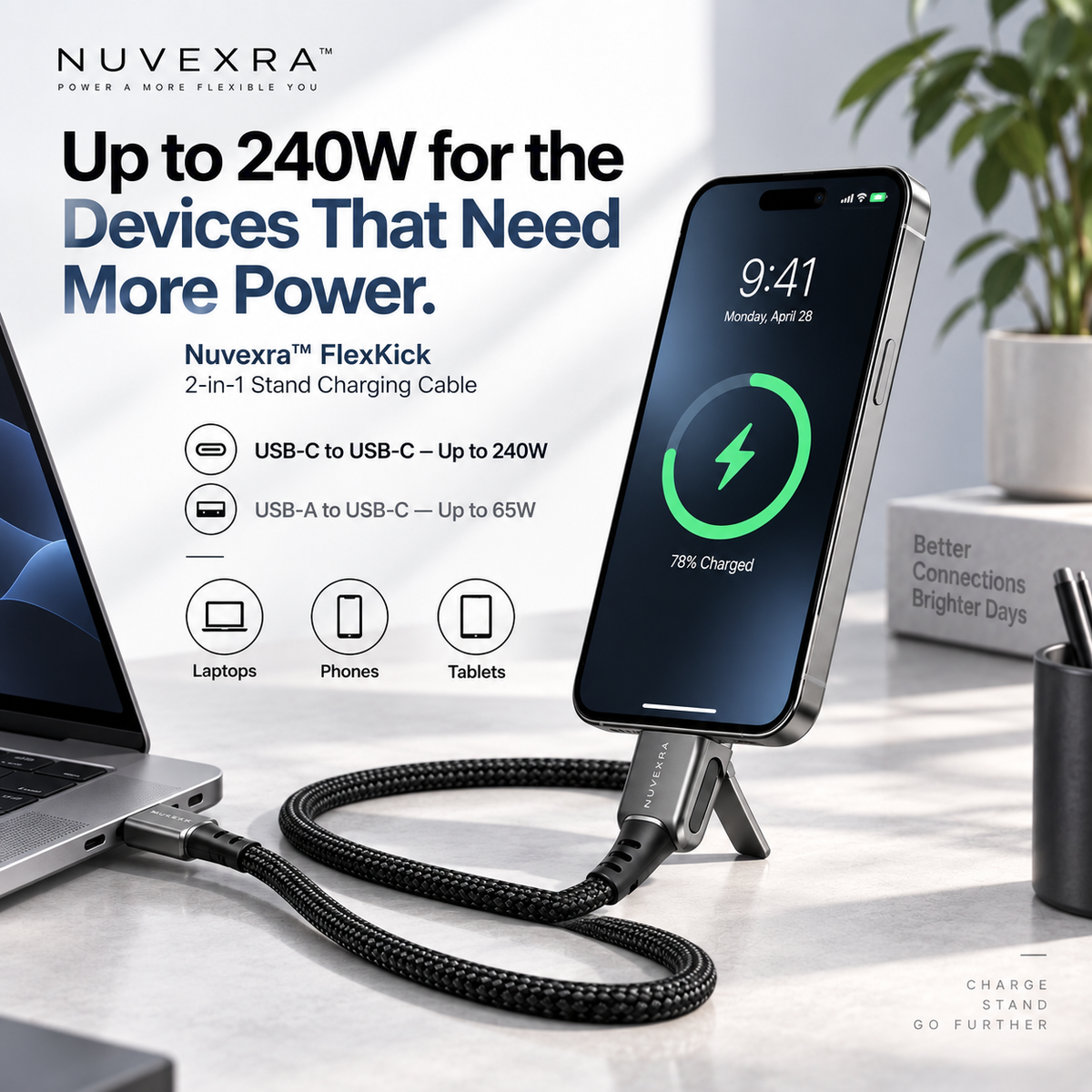 Nuvexra™ LinkVault 8-in-1 USB-C Docking Station with M.2 SSD Enclosure — 4K HDMI, 100W PD & High-Speed Data Hub