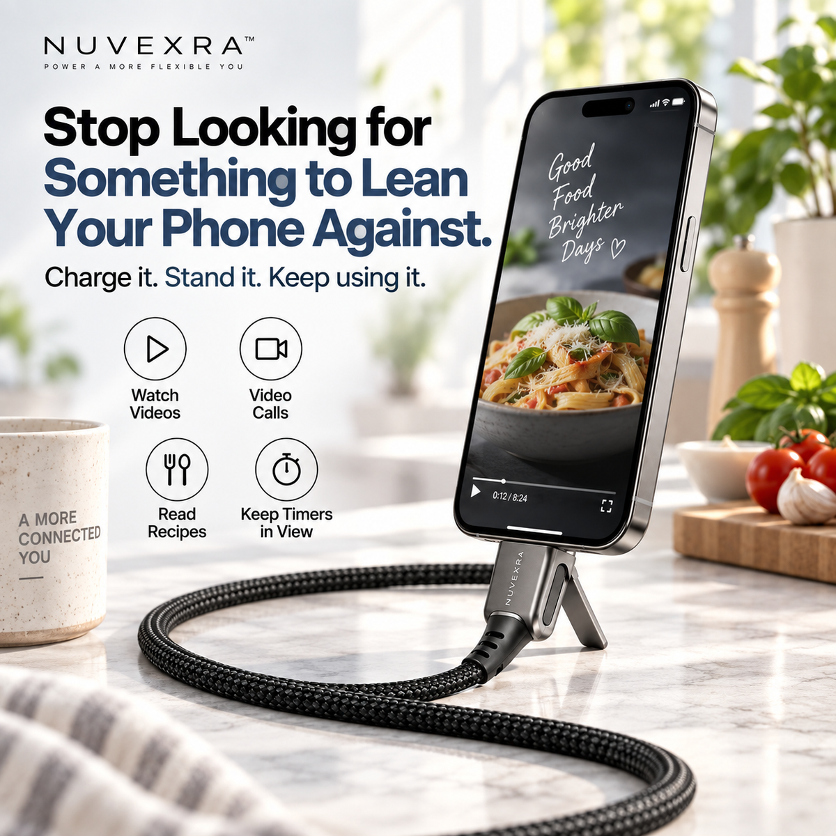 Nuvexra™ LinkVault 8-in-1 USB-C Docking Station with M.2 SSD Enclosure — 4K HDMI, 100W PD & High-Speed Data Hub