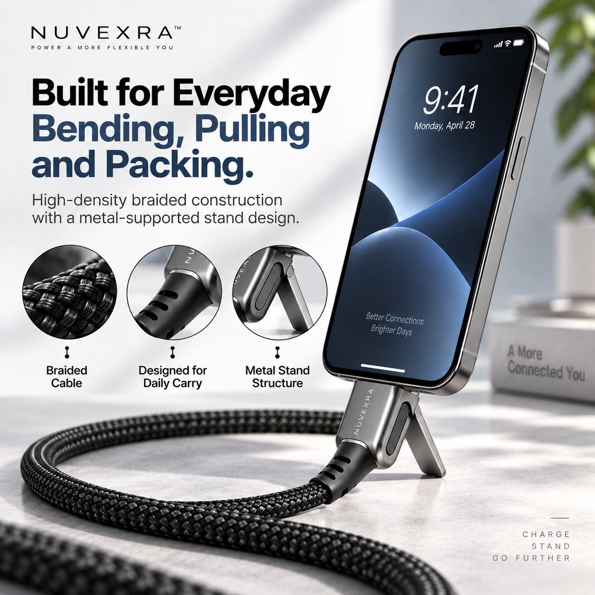 Nuvexra™ LinkVault 8-in-1 USB-C Docking Station with M.2 SSD Enclosure — 4K HDMI, 100W PD & High-Speed Data Hub