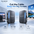 Nuvexra™ AirLink 4K Wireless HDMI & USB-C Transmitter/Receiver Kit — Plug & Play, Dual-Band & Low-Latency Display