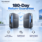 Nuvexra™ AirLink 4K Wireless HDMI & USB-C Transmitter/Receiver Kit — Plug & Play, Dual-Band & Low-Latency Display