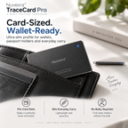 Nuvexra™ TraceCard Pro Ultra-Slim Rechargeable Wallet Tracker — Find My-Compatible, Wireless Charging & Smart Lost Alerts