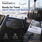 Nuvexra™ TraceCard Pro Ultra-Slim Rechargeable Wallet Tracker — Find My-Compatible, Wireless Charging & Smart Lost Alerts